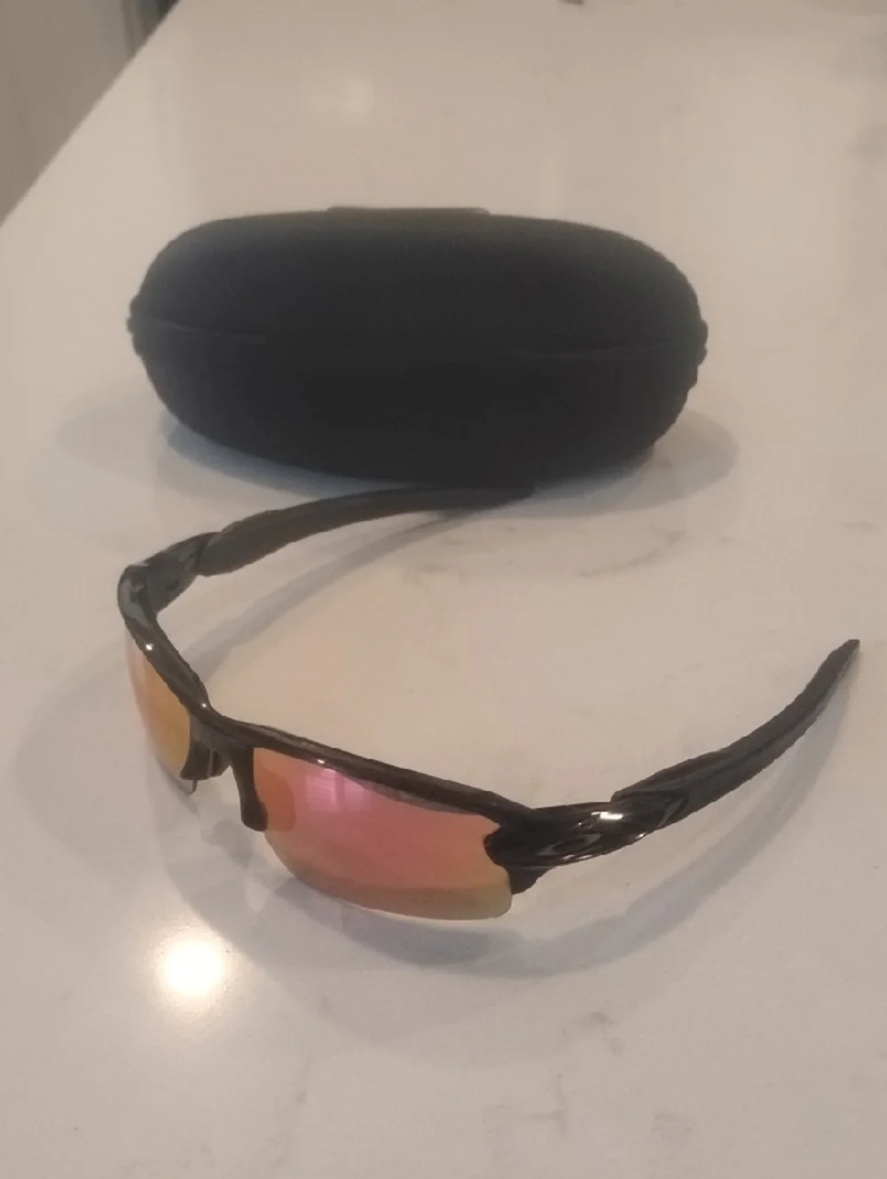 Oakley Flak 2.0 XL Sunglasses with Pink-Orange Mirrored Lenses